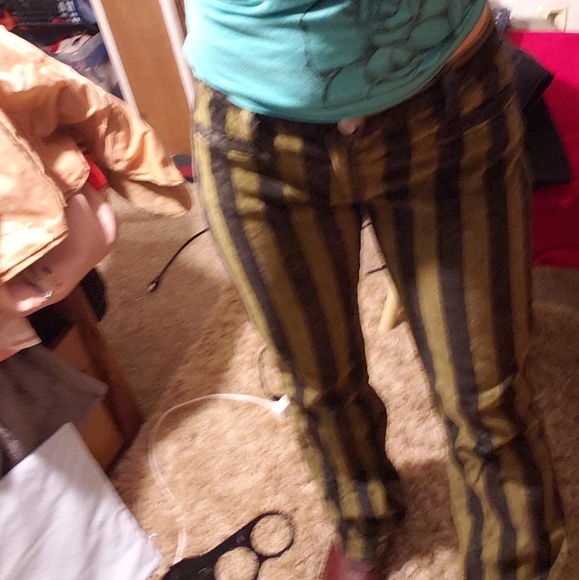 Vintage Rare Velvet Striped Jeans 